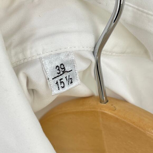 Saint Laurent | NWT Men's Cotton Poplin Shirt in White Size 39 / M / 15.5 Neck - Picture 5 of 15